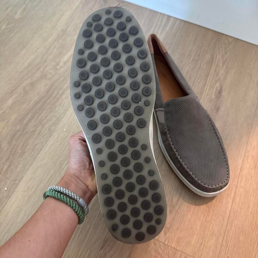Ecco Men's Brown and Grey Loafers - Picture 3 of 4